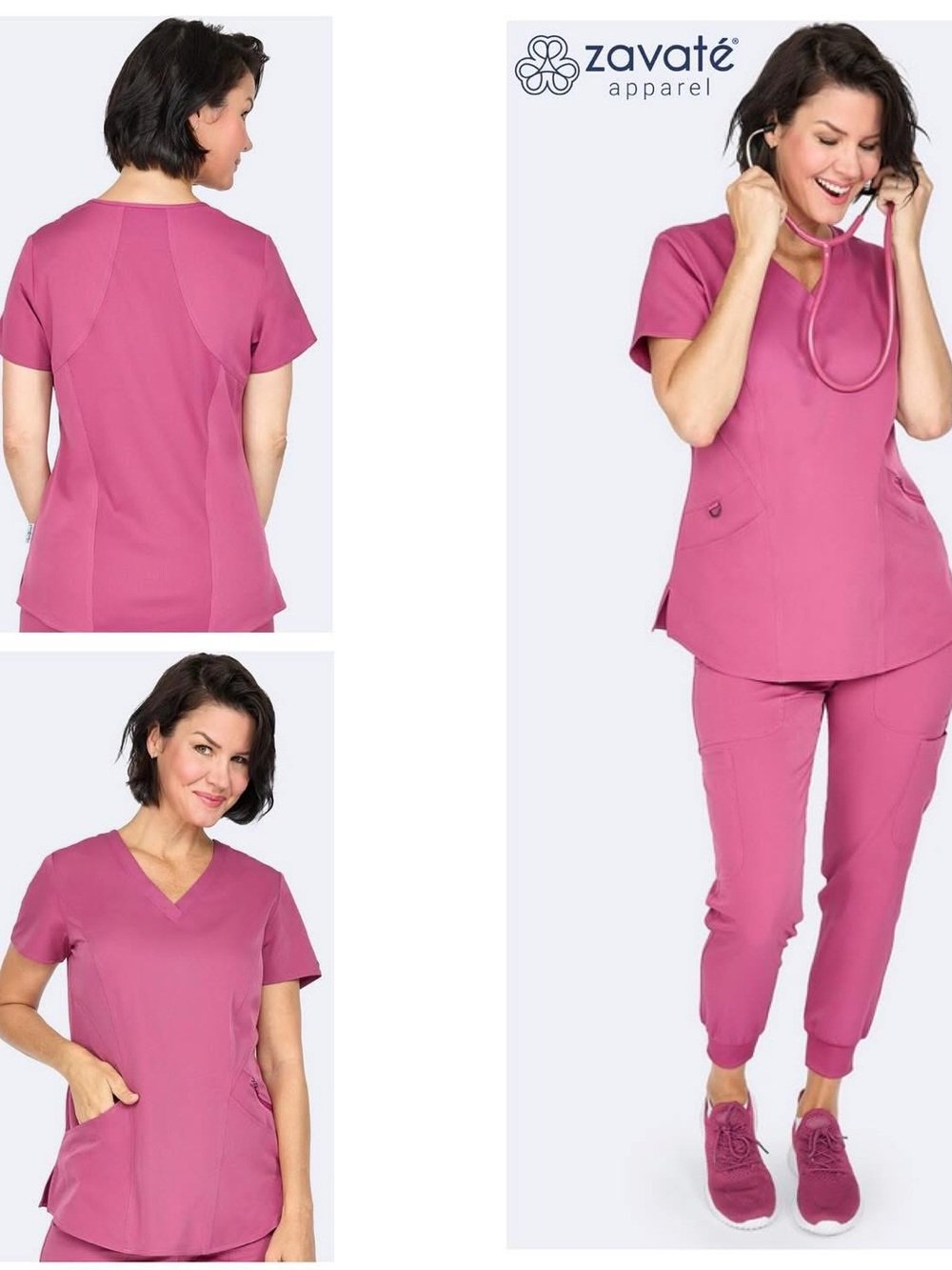 Ava Therese scrub set- Deep Rose/Wine in color- NWOT